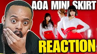 AOA Mini skirt AOA  짧은 치마 Miniskirt MV Reaction [upl. by Esinej]