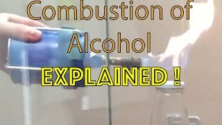 Combustion of Methanol Alcohol  EXPLAINED  SUPERSLOWMOTION [upl. by Ellery]