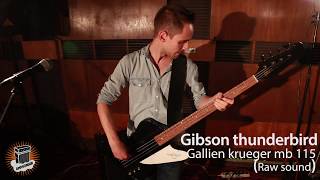 review In The Mix  Gibson Thunderbird  Gallien Krueger mb 115 [upl. by Hewie797]