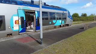 TER 11h25 Dives Cabourg1 train saison 1ère vidéo de lannée Joyeuses Pâques 🥚🍫🙋 [upl. by Robillard]