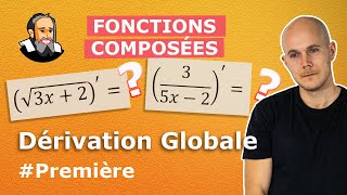 Fonction DÉRIVÉE de fonctions COMPOSÉES  Première [upl. by Monson957]