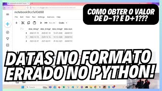 Como tratar datas no Python [upl. by Flowers]