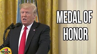 President Trump Awards Medal of Honor to Fallen Airman John Chapman  Mango News [upl. by Ainezey416]