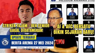 SEJARAH BARU Aremania AI dan AFC Bersatu Byebye Dualisme Arema Gagal Pulangkan Striker Tajam [upl. by Karlene]