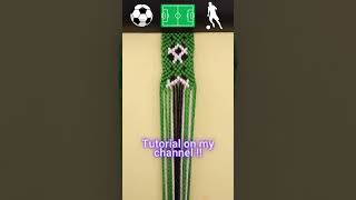 How to make Bracelets  FOOTBALL Bracelet  Friendship Bracelet Making [upl. by Anitsirt272]