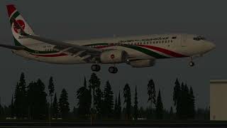 Beautiful Landing Biman Bangladesh Airlines S2AFL Boeing 737 [upl. by Marisa104]