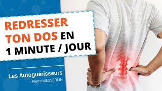 POSTURE COMMENT REDRESSER TON DOS EN 1 MIN PAR JOUR AVEC CE SIMPLE USTENSILE [upl. by Jovi681]