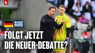 Groß rettet Deutschland Neuer patzt erneut TorwartDiskussion quothat er sich selber eingebrocktquot [upl. by Settera]