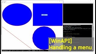 WinAPI Windows Programming using CC  Handling a menu [upl. by Nava]