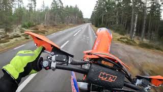 KTM 150  100kmh wheelie  Part 1 [upl. by Aivlis]