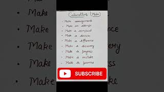 collocations  make collocations  learn collocations collocations [upl. by Ozner]