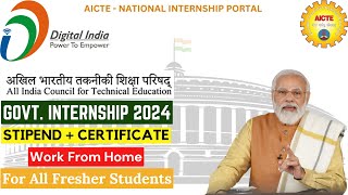 AICTE Internship Program 2024  Government of India  Free Certificate  Dont Miss  Apply Now [upl. by Cerracchio526]