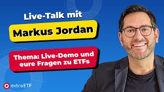 LiveTalk Portfolioanalyse mit dem extraETF Finanzamanger und Fragen zu ETFs [upl. by Huppert290]