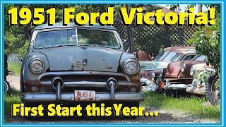 1951 Ford Victoria Will it Still Run V8 Showdown Flathead First Start this Year [upl. by Illoh]