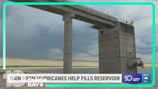 Rain from hurricanes helps fill reservoir in Hillsborough County [upl. by Laius]