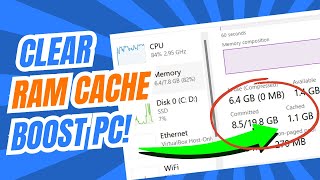 How to Clear RAM Cache in Windows 1011 2024 🚀 Make Computer Faster [upl. by Idalla]