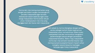 Nilai dan norma yang berlaku dalam masyarakat Sosiologi  SBMPTN UN SMA [upl. by Sassan317]