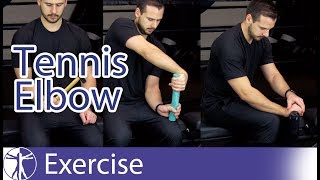 Lateral Epicondylalgia Exercises  Tennis Elbow Rehab [upl. by Adnylem]