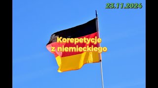 Korepetycje z niemieckiego 23 11 2024 [upl. by Aracaj]