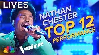 Nathan Chester Performs quotHigher amp Higherquot by Jackie Wilson  The Voice Lives  NBC [upl. by Inttirb295]