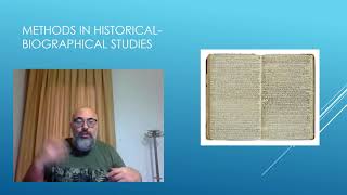 Historical Biographical Criticism II [upl. by Backer]