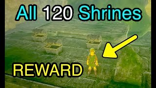 All 120 Shrines and Reward Green Tunic Uniform  Legend of Zelda Breath of the Wild [upl. by Nagard]