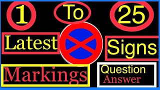 Driving latest traffic signs and markings questions answers [upl. by Asiulairam786]