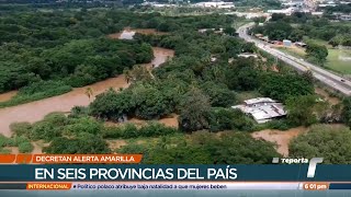 Seis provincias bajo alerta amarilla por lluvias [upl. by Klos]