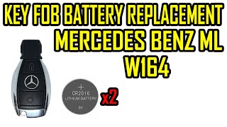 How to Replace Battery Key Fob Mercedes Benz ML W164 [upl. by Mcwilliams769]