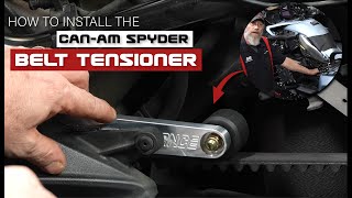 Installing the Spyder Extras CanAm Spyder Belt Tensioner [upl. by Yoo]