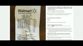 Transcribe Information From A Receipt Walmarthow to do Crowdflower tasks [upl. by Ramoj]