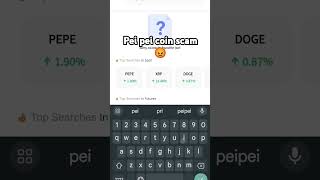 Pei pei coin scam 😅 crypto cryptocurrency shorts [upl. by Eng]