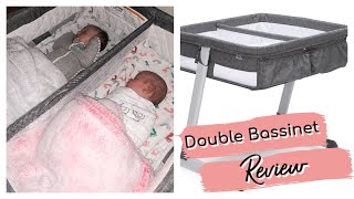 Delta Children By The Bed City Sleeper Bassinet for Twins  Twin Mom Honest Review [upl. by Terbecki]