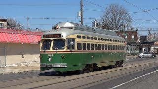 Philadelphia heritage streetcars  Route 15 Girard Avenue Trolley [upl. by Apul274]