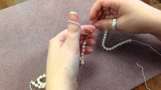 How to Knot Pearls with The Bead Place [upl. by Sanbo]