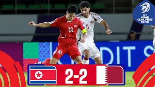 DPR Korea  Qatar  Highlights  AsianQualifiers  Road To 26 [upl. by Misha]