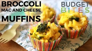 Broccoli Mac and Cheese Muffins  Budget Bites [upl. by Lisle134]