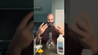 How to light alcohol vapors in a flask highschoolchemistryteacher chemistryexperiment [upl. by Minnnie]