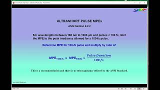 Ultrashort Pulse MPE Example [upl. by Esom]