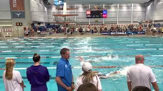 Kelly Pash Takes 100 Free in 547  Girls 100m Free A Final  2022 Sectionals  Austin [upl. by Green]