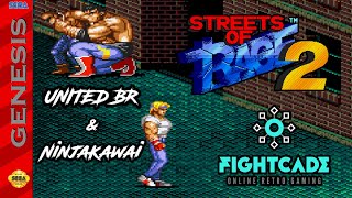 Streets of Rage 2 Mania Coop Fightcade By NinjaKawaii amp UNITED BR [upl. by Aciret218]