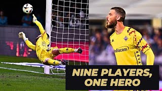 David de Gea Saves Fiorentina with Heroic Performance  Epic Penalty Shootout Drama [upl. by Acirehs265]