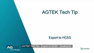 Tech Tip  Export to HCSS [upl. by Cressi]