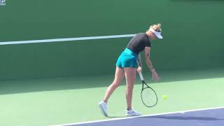 Marketa Vondrousova practice 132 at 2023 Indian Wells [upl. by Meletius]