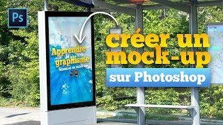 Photoshop  Comment créer un MOCKUP [upl. by Labanna]