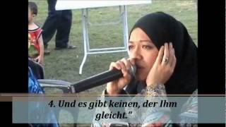 Quran deutsche übersetzung  Sharifah Khasif Fadzilah Syed Badiuzzaman aus Malaysia [upl. by Neenaj]