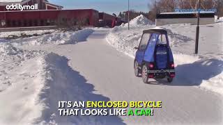 Incredible Bicycle Car  PodRide EBike Is Great For Winter Commutes [upl. by Nahsrad]