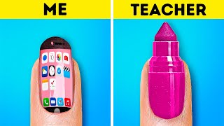 SMART AND FUNNY SCHOOL HACKS  Cool Hacks And Pranks With Your Favorite Gadget By 123 GO GOLD [upl. by Bainbridge]