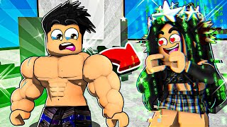 VIREI MUSCULOSO e TESTEI A HACKER INTERESSEIRA Brookhaven RP Roblox [upl. by Ahsenauj745]