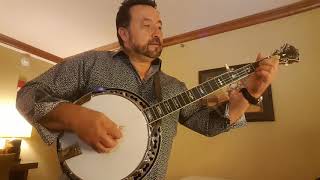 Somewhere Over the Rainbow on a Stelling Staghorn Banjo based on an arrangement by E Shelton [upl. by Yendys403]